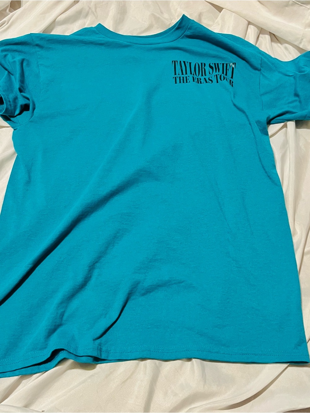Taylor Swift Turquoise Short Sleeve Eros Tour Merch Men’s Tee - M